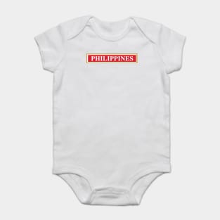 Philippines Sick Filipino Design Baby Bodysuit